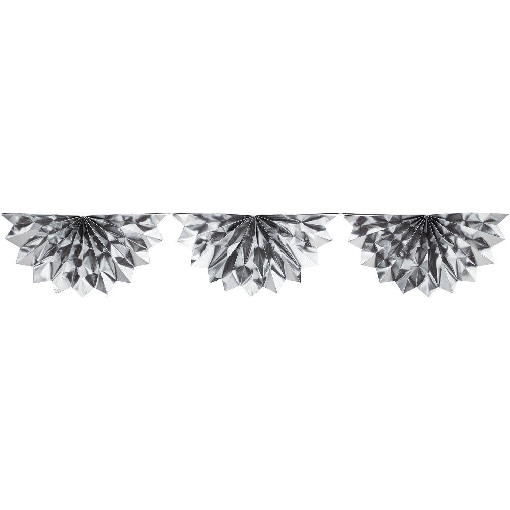 Silver Foil Bunting Garland