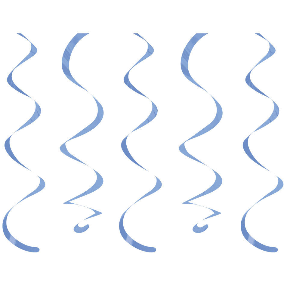 True Blue 18" Hanging Swirls (10ct)