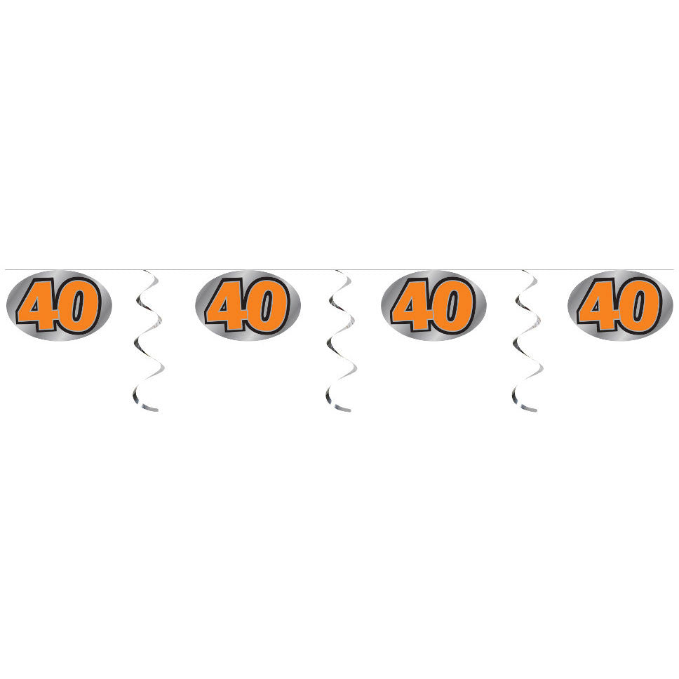 40 Embossed Foil Garland