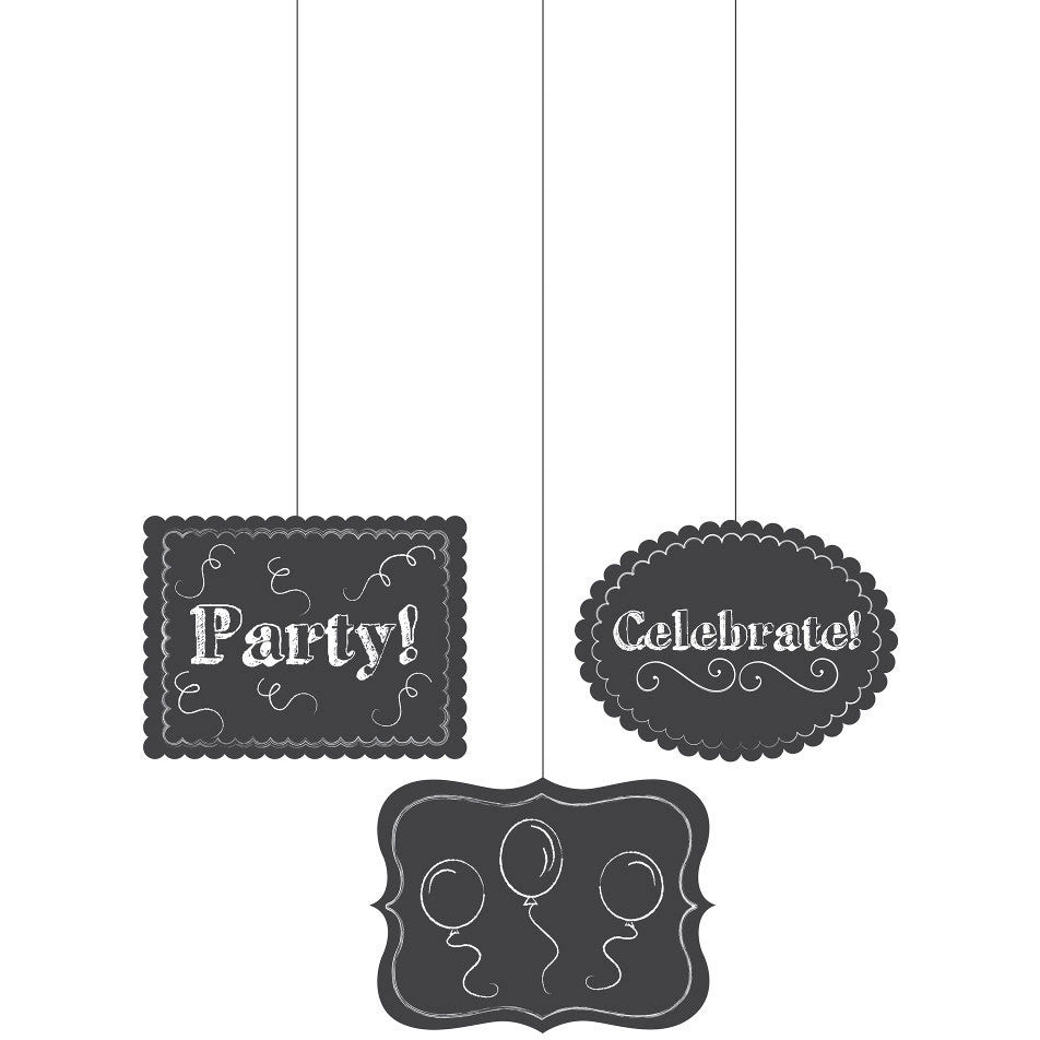 Chalkboard Hanging Cutouts