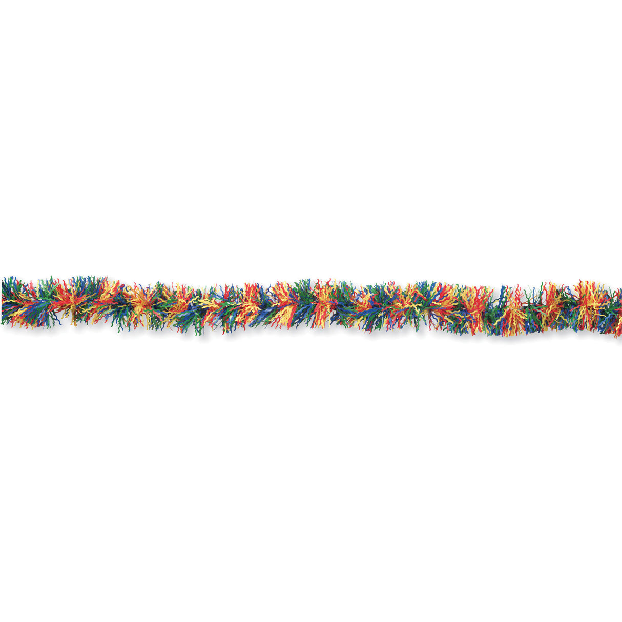 Multicolor Primary 12' Fringed Garland