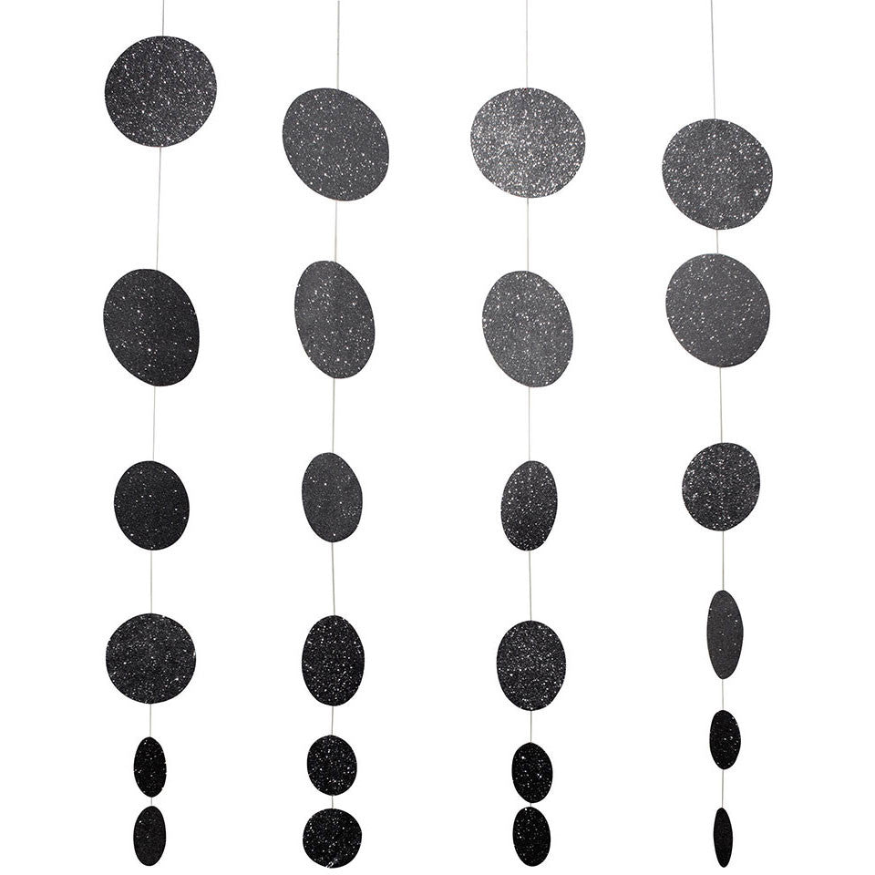 Hanging Garland- Black Circles