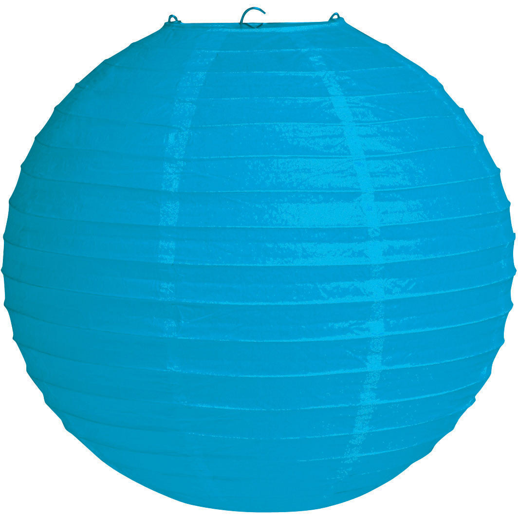 12" Bright Blue Lantern