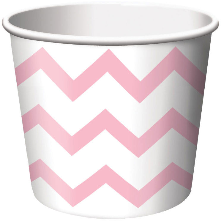Treat Cups, Chevron Stripe, Classic Pink
