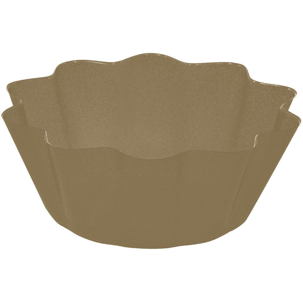 8" Glitz Gold Fluted Serving Bowl