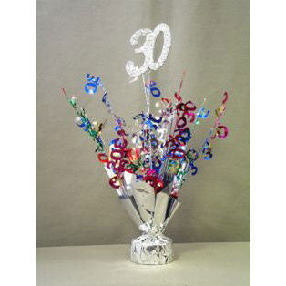 30th Multi Balloon Weight 1 ct