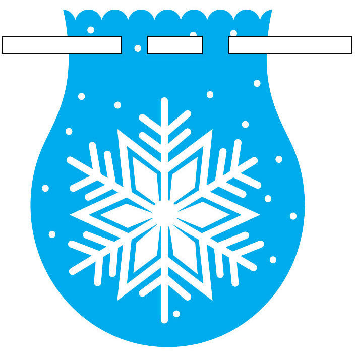 Snowflake Cello Bags with Drawstrings