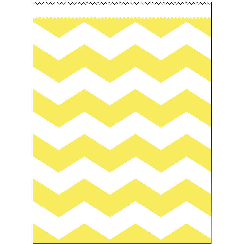 Mimosa Chevron Large Paper Treat Bags