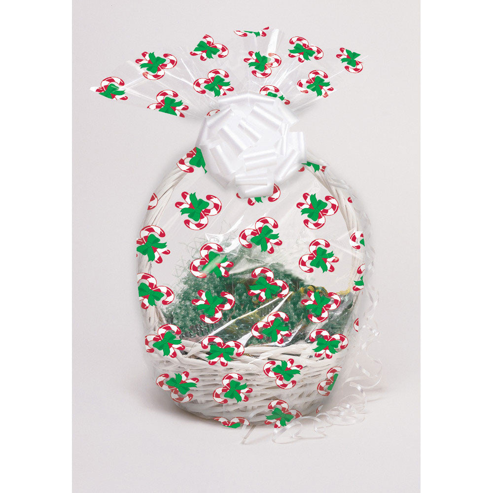 Candy Cane Cello Basket Bag