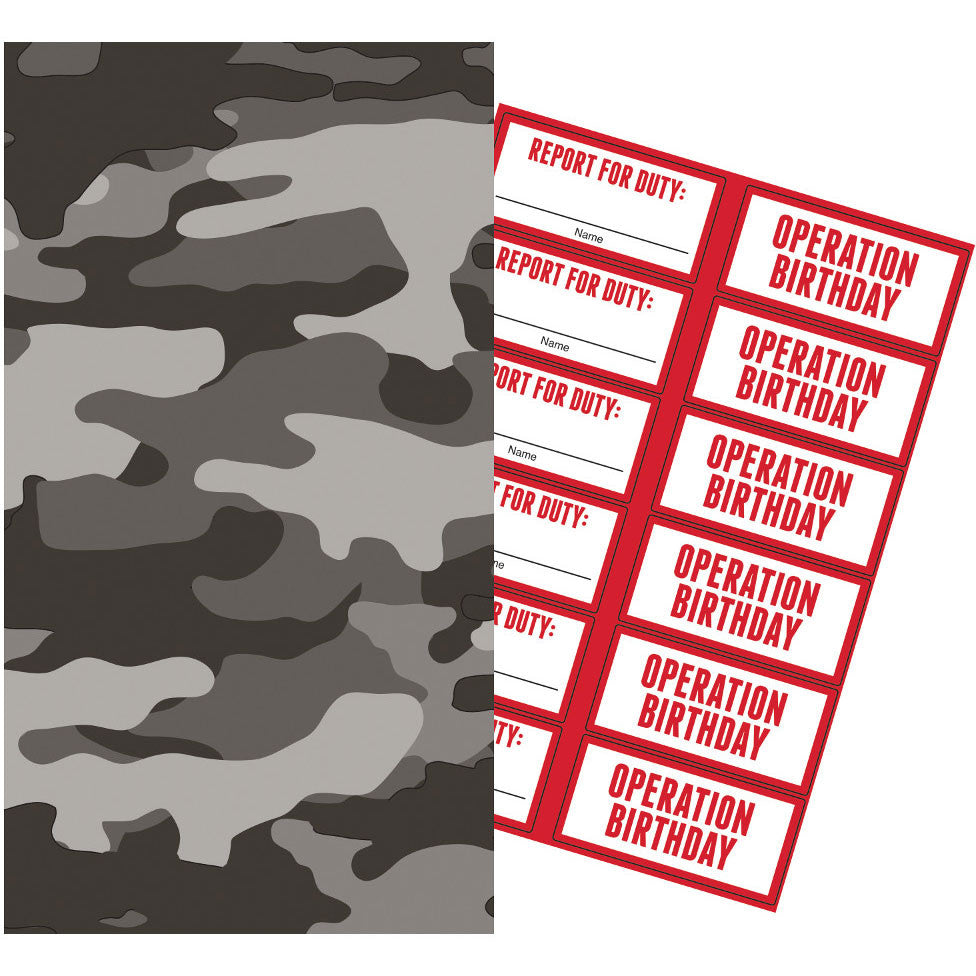 Operation Camo Cell Bags with Stickers (6ct)