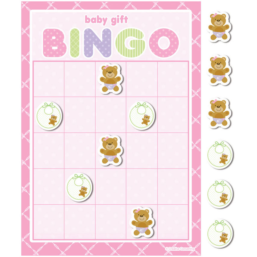 Teddy Bear Pink Game, Bingo