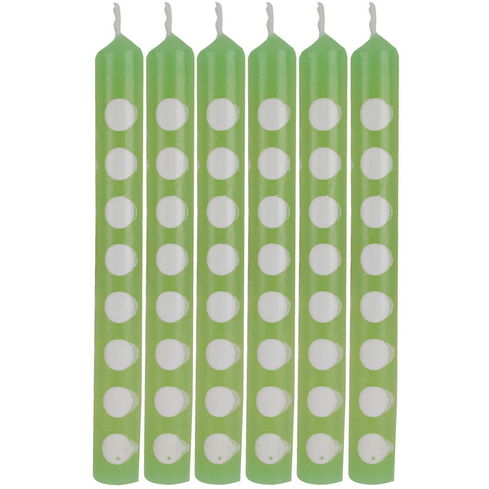Fresh Lime Dots Stick Candles (12ct)