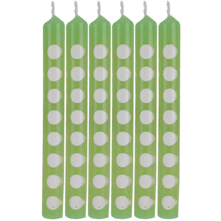 Fresh Lime Dots Stick Candles (12ct)