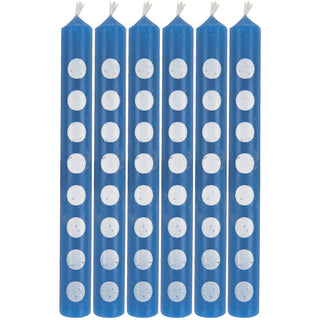 True Blue Dots Stick Candles (12ct)