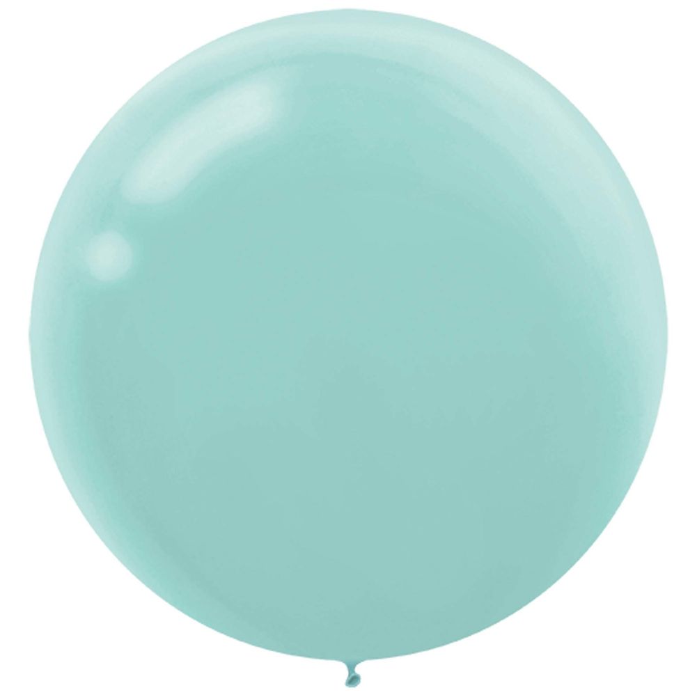 Amscan 24" Robin's Egg Blue Latex Balloons (4 ct)