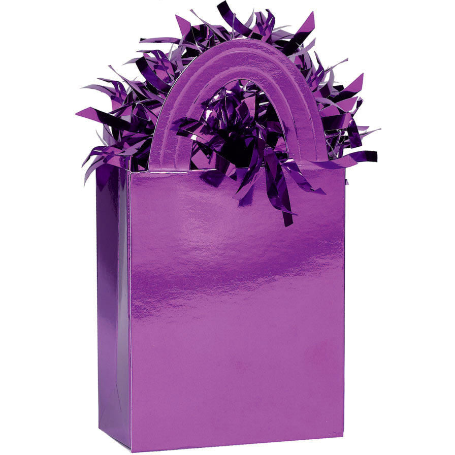 Mini Tote Balloon Weight- Purple