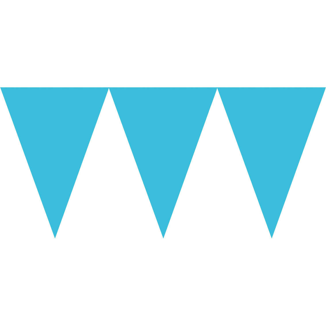 Caribbean Blue 9' Pennant Banner