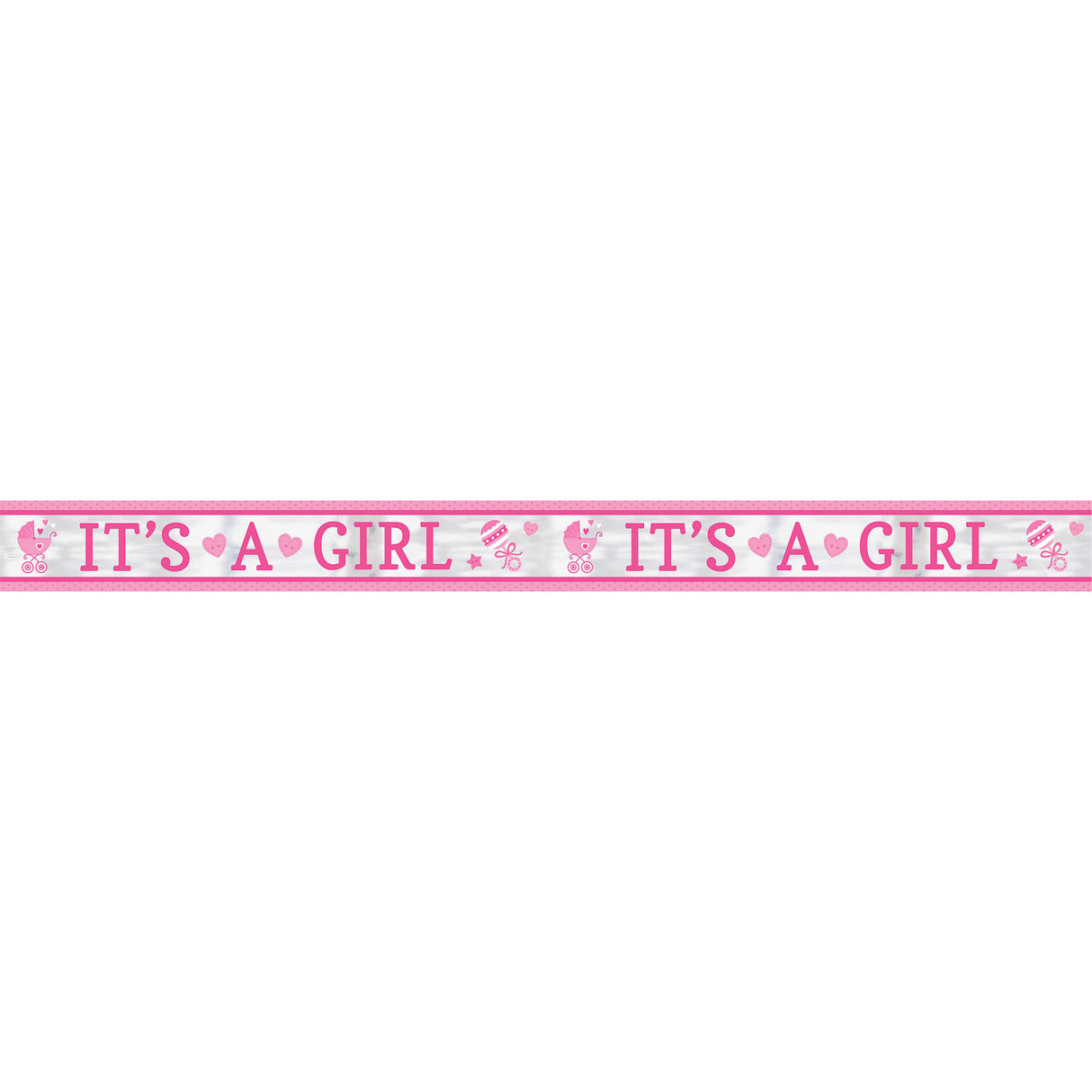Baby Girl 25' Foil Banner