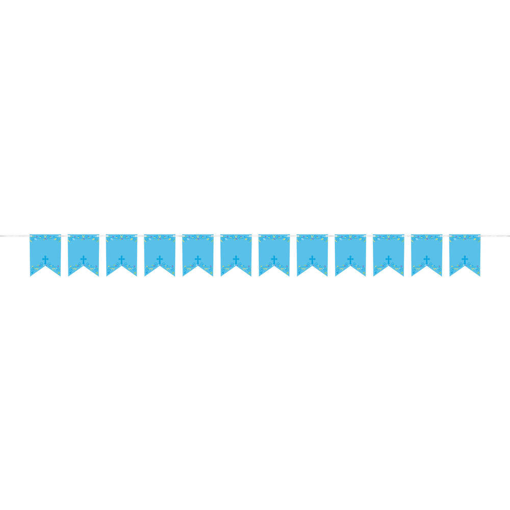 First Communion Blue Pennant Banners (24 ct)