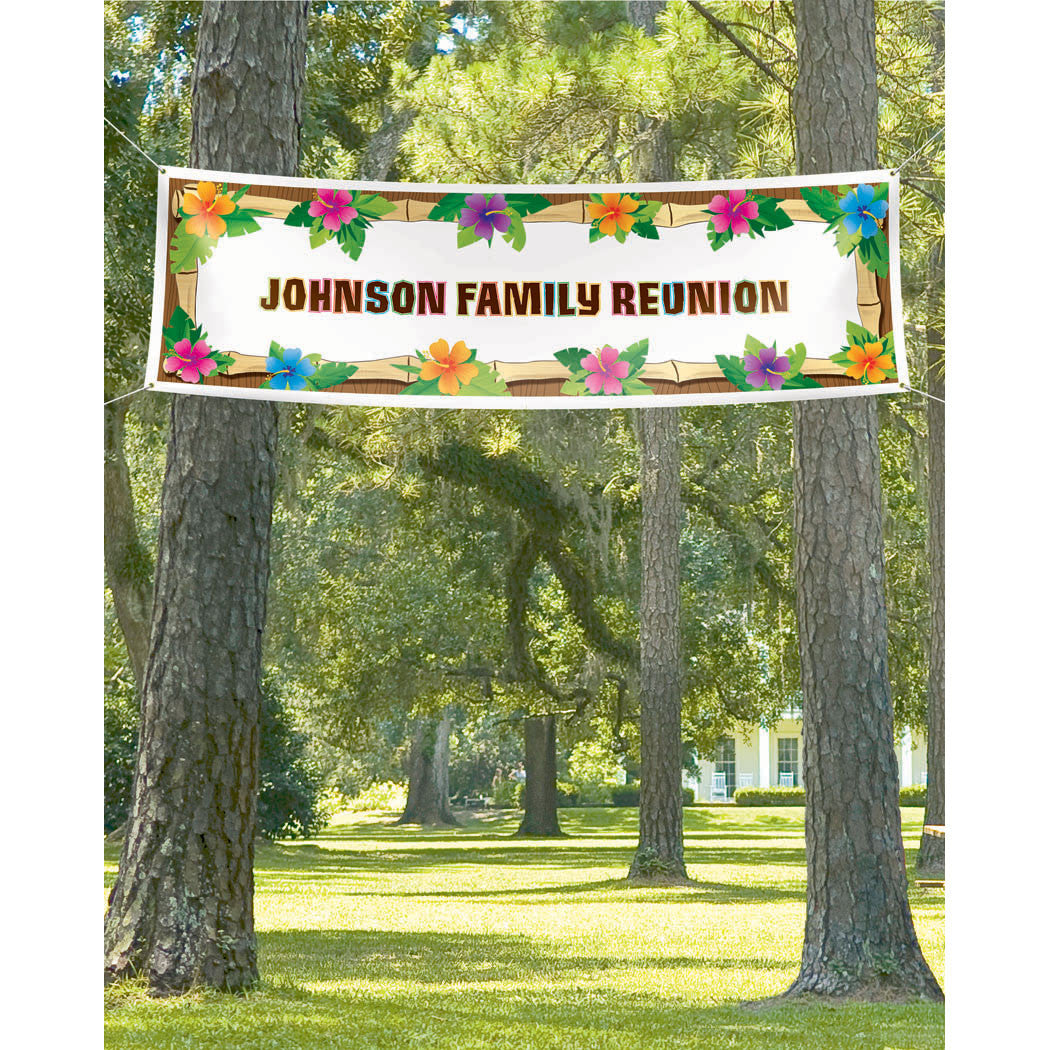 Giant Customizable Luau Banner (1ct)
