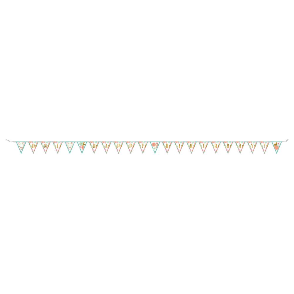 Boho Birthday Pennant Banner