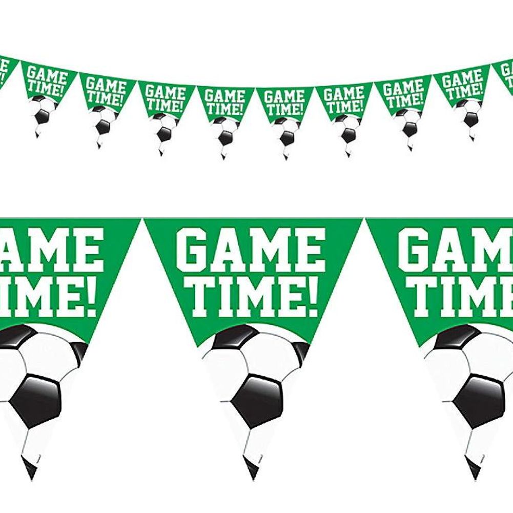 Goal Getter Game Time Soccer Pennant Banner