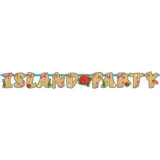 Club Luau Letter Banner