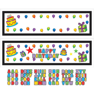 Happy Birthday Customizable Party Banner