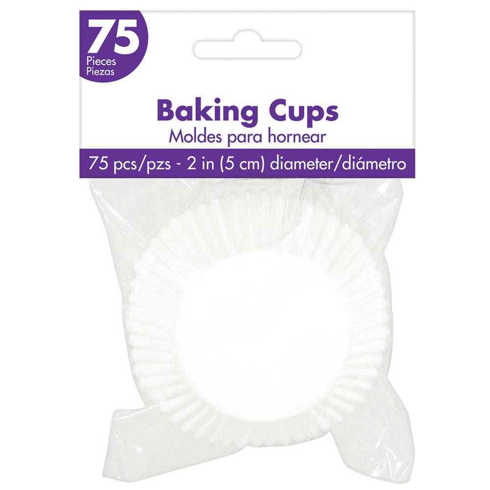 White 2" Baking Cups (75ct)
