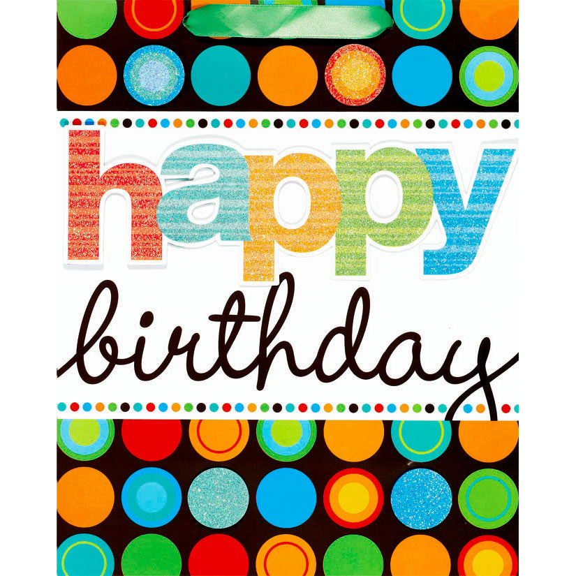 Modern Birthday Medium Gift Bag