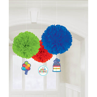 Birthday Fever Fluffy Tissue Balls