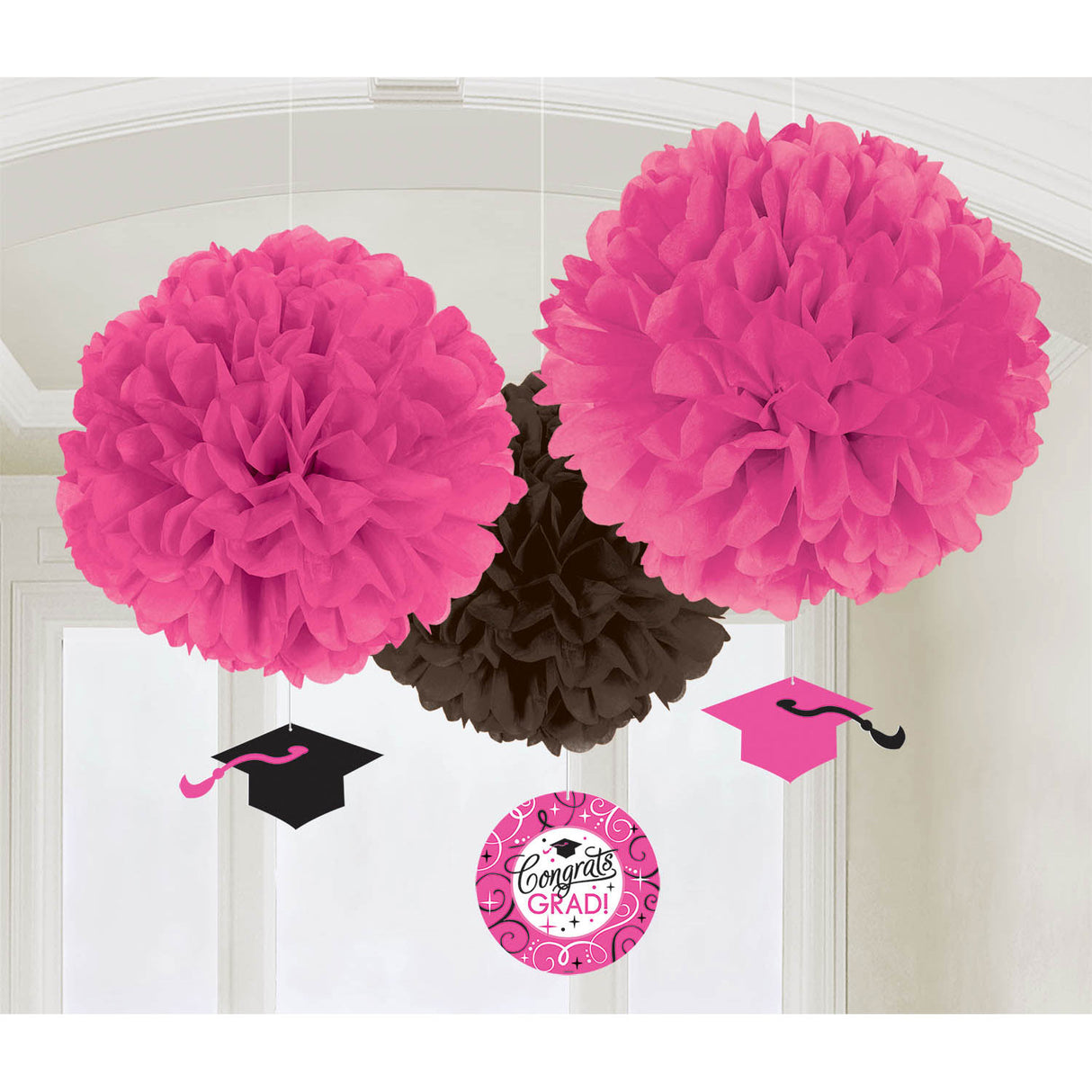 Fluffy Graduation Hanging Decor