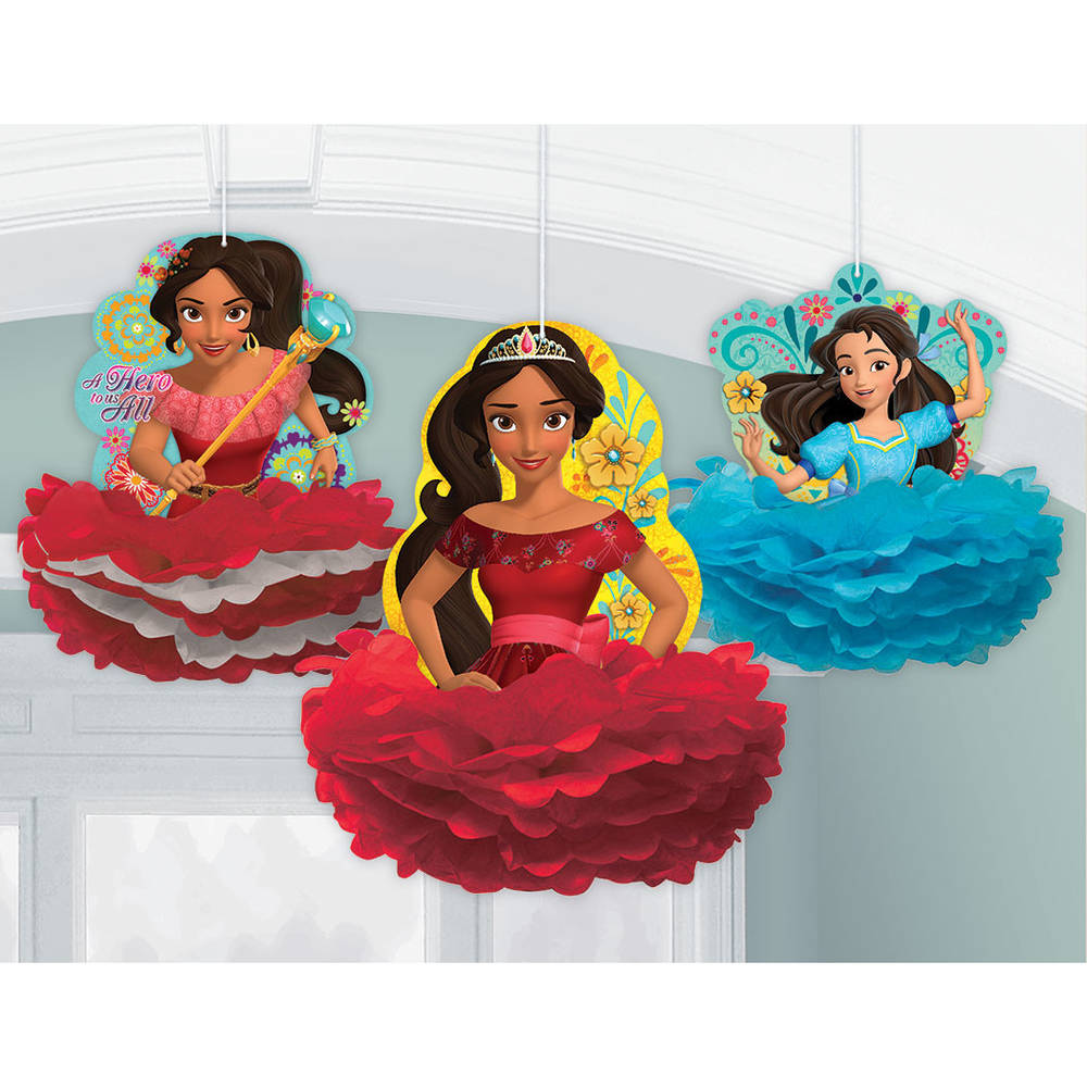 Elena of Avalor Fluffy Decorations (3ct)