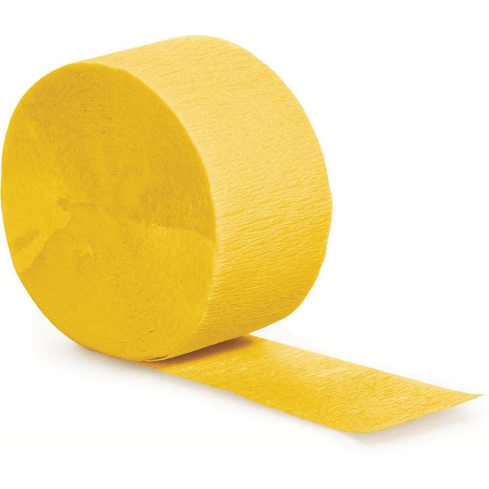 81' School Bus Yellow Crepe Streamer