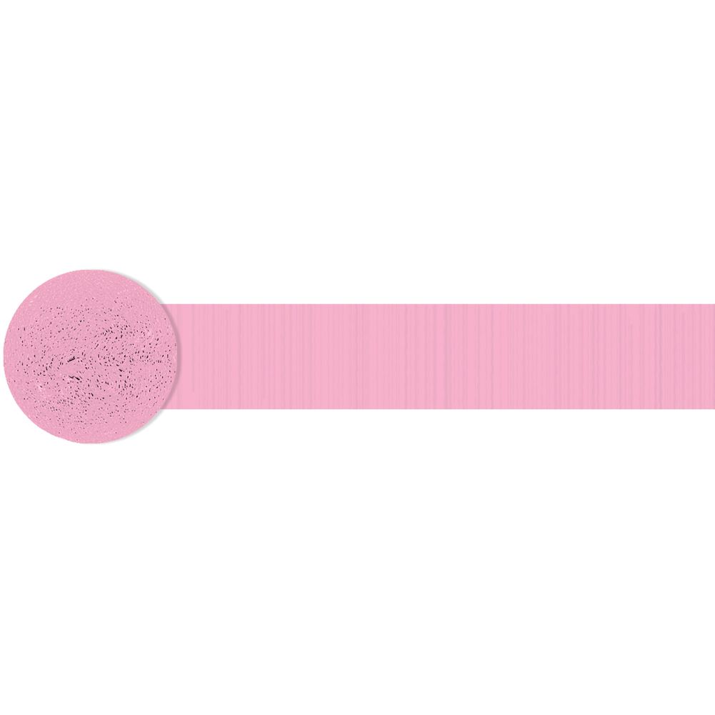 81' New Pink Crepe Paper Streamer