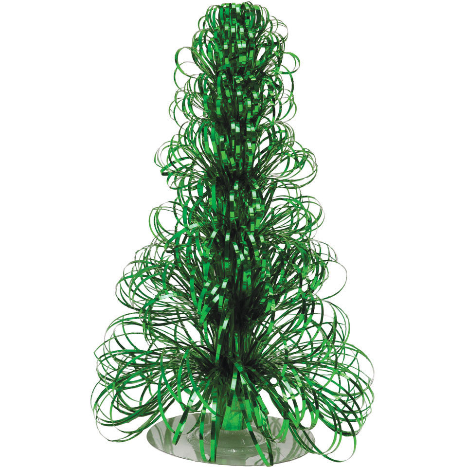 12" Glitz Green Christmas Tree Centerpiece