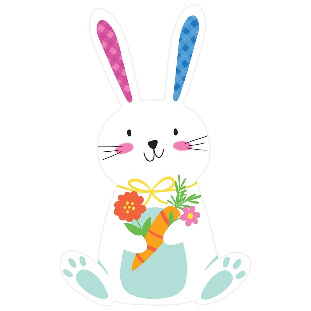 Bunny with Carrot Cutout (1ct)