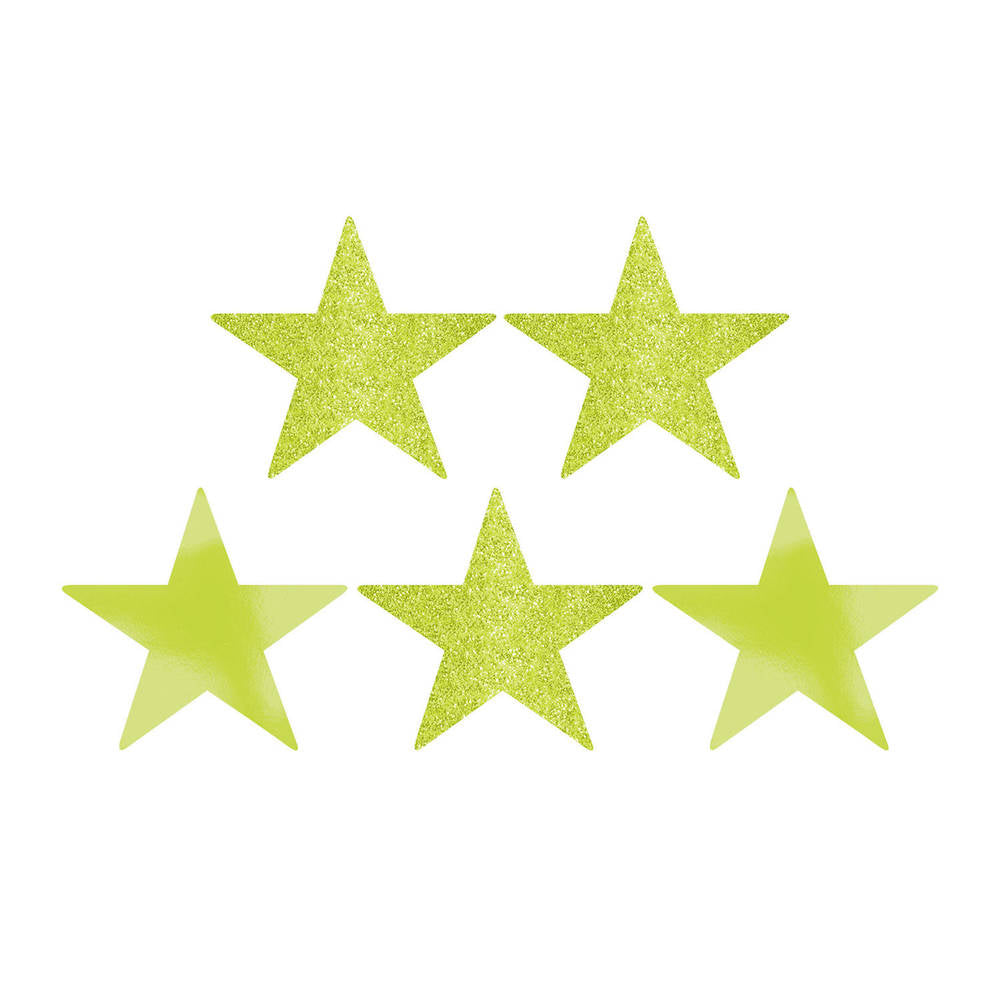 Kiwi 5" Star Cutouts (5 ct)