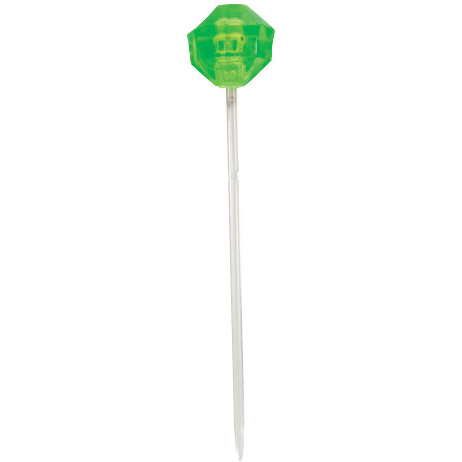Transparent Green Diamond Shaped Picks