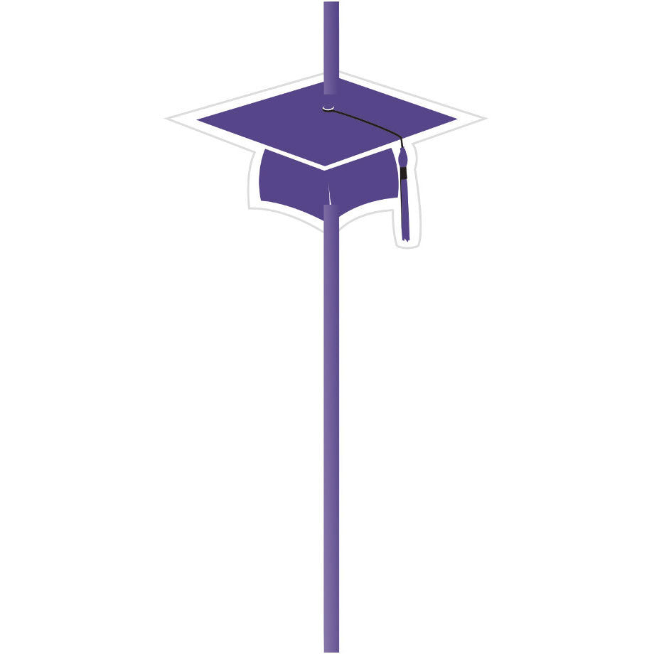 Straws w/ Attachments, Grad, Purple