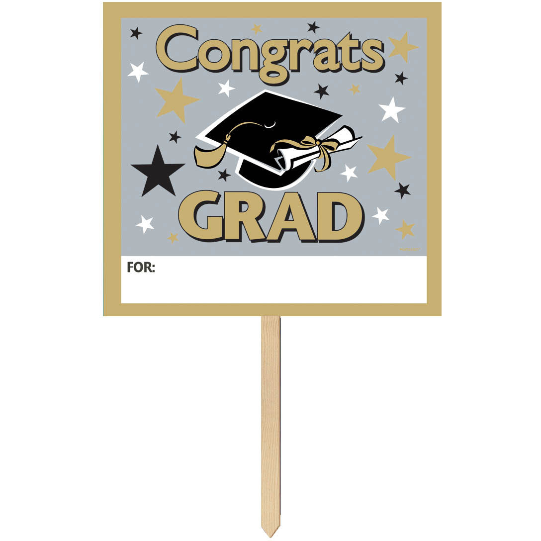 Congrats Grad Personalize It Yard SIgn