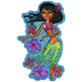 Vac Form Glitter Hula Girl