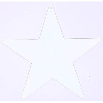 Star Cutout White - 5" (1 ct)