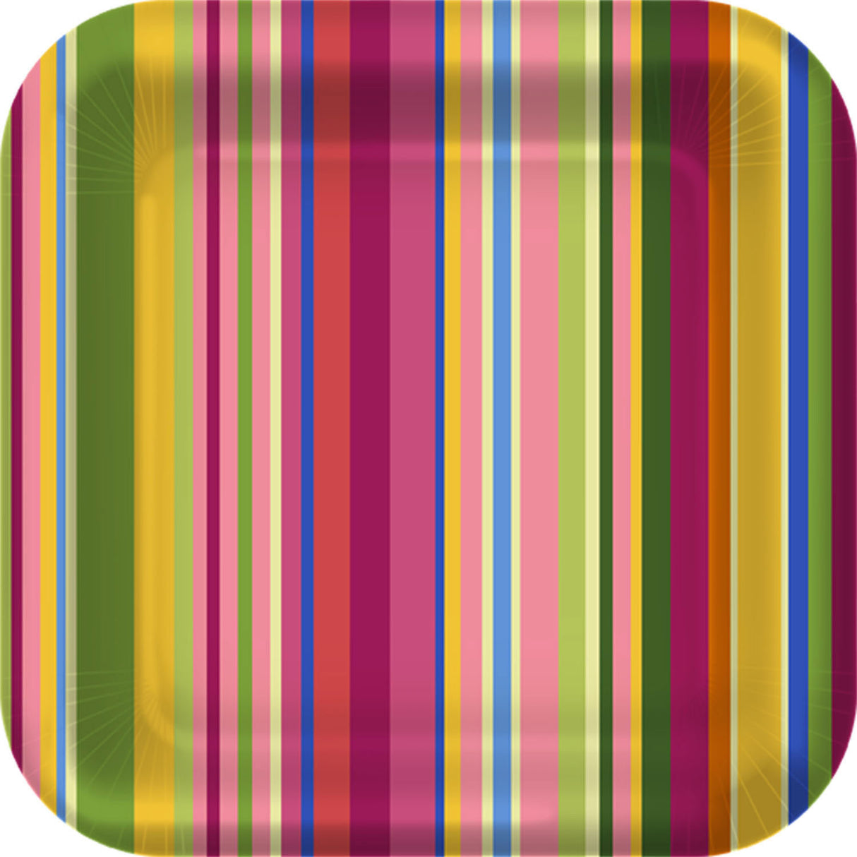 Colorful Stripes Dessert Plates