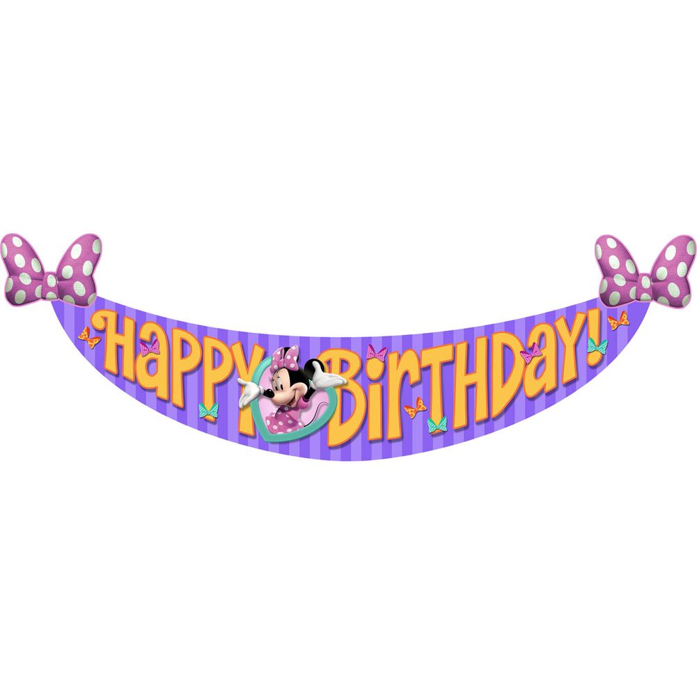Minnie Dream Party Birthday Banner
