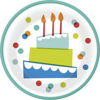 Cake and Confetti Dessert Plates