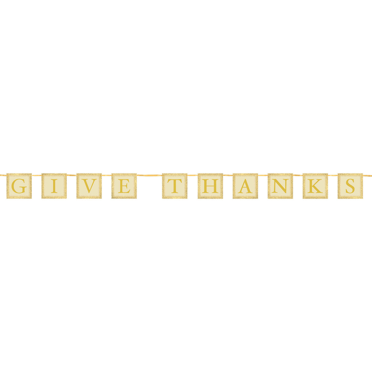 Thanksgiving Glitter Letter Banner