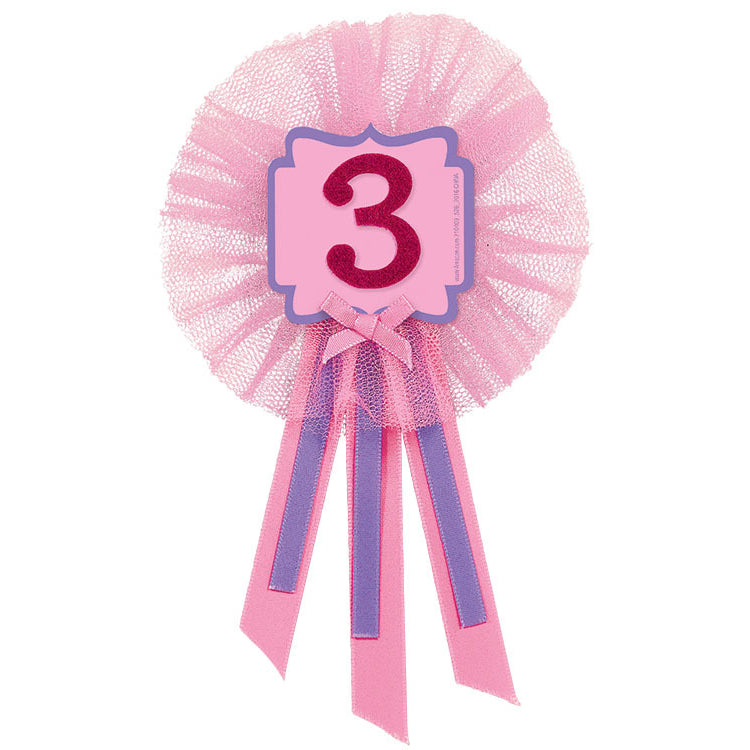 3rd Birthday Girl 5" Award Ribbon
