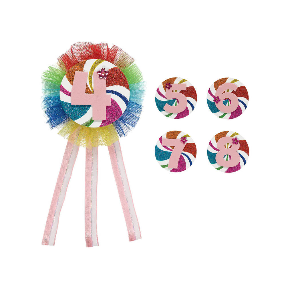 Birthday Girl Ages 4 - 9 Award Ribbon
