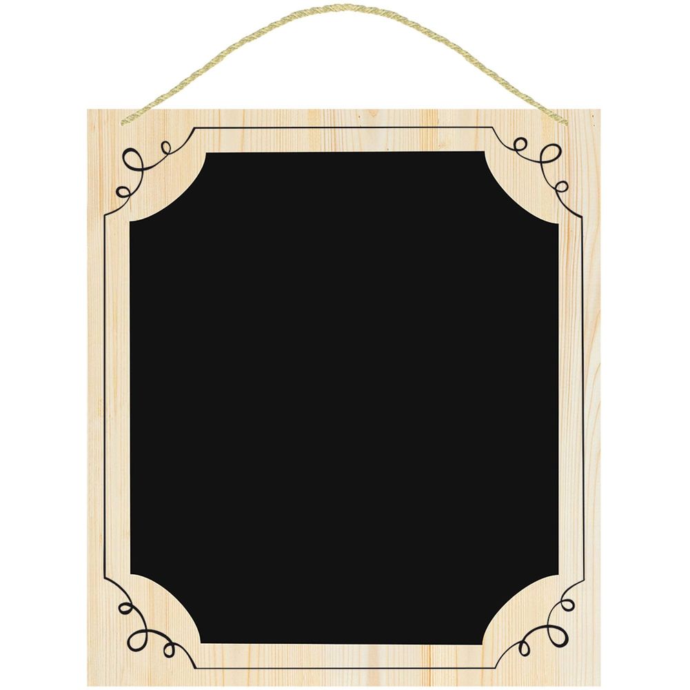 Large Wood Chalkboard Die-Cut Sign